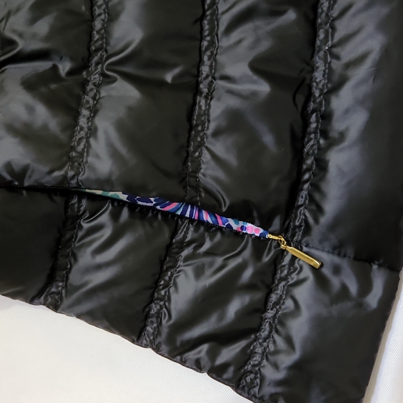 Lilly Pulitzer Black Puffer Jacket - Picture 4 of 7